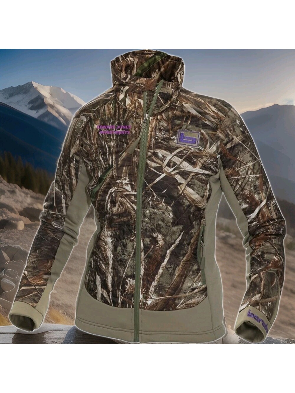BANDED GEAR D'ARBONNE CAMO HUNTING JACKET REALTREE WOMENS MEDIUM PRIMALOFT QUILT